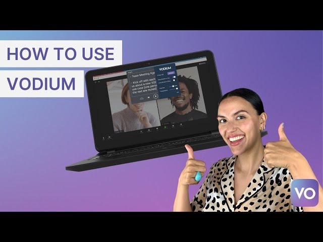 How to use the app VODIUM