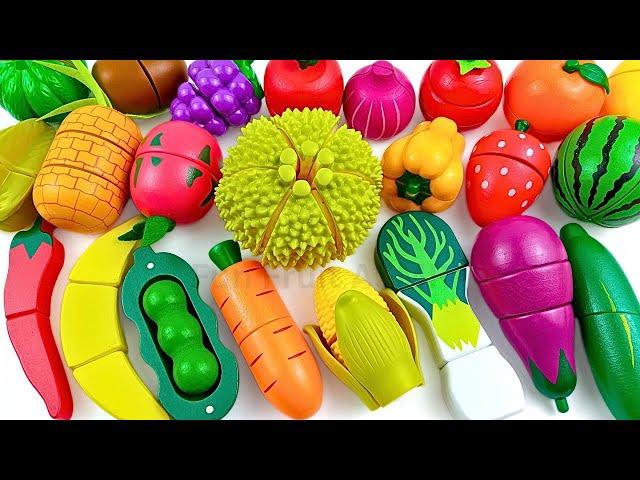 Satisfying Video | Cutting New Durian, Fruits and Vegetables | Wooden & Plastic ASMR Squishy