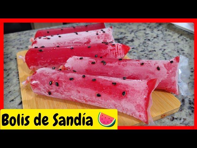 bolis de Sandía caseros / Hielitos de Sandia