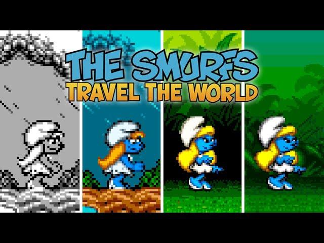 The Smurfs Travel the World | 8 and 16-bit Versions Comparison