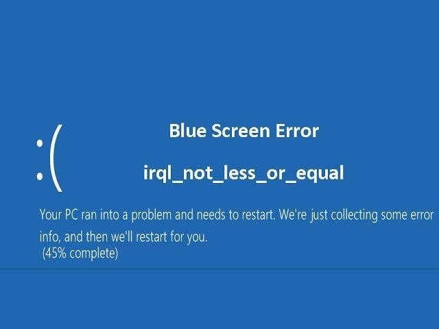 How to Fix Blue Screen irql not less or equal on an Acer Computer Windows 10