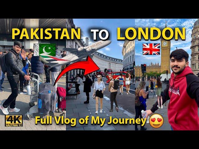 Pakistan to London, UK ️ My First International Flight  || Lahore to UK on Student VISA