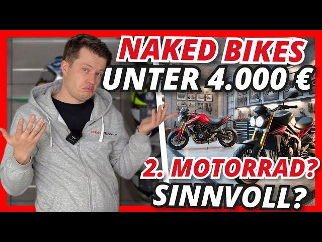 NAKED BIKE under 4,000 € Avoid pain when riding a super sports bike & is a second motorcycle useful?