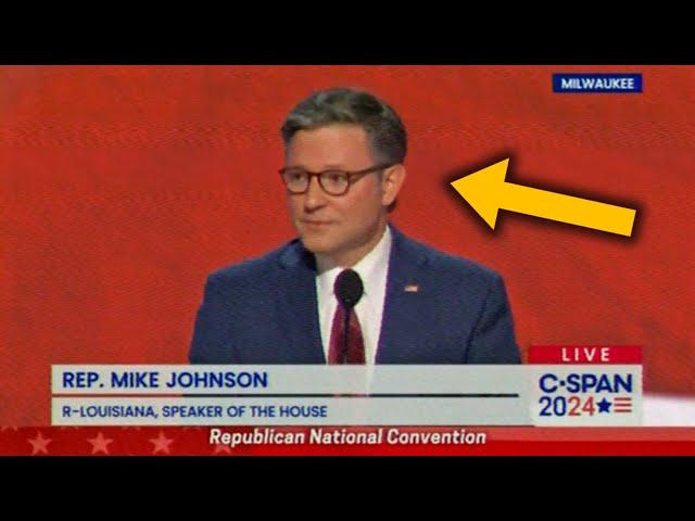 MAGA Mike Johnson loses battle with teleprompter