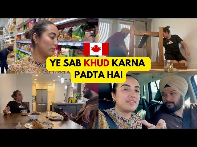 Finally New Furniture in the house | New Responsibilities | Daily Canada Vlogs| Gursahib and Jasmine