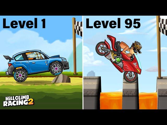 Hill Climb Racing 2 - SKILL From LvL 1 To LvL 100 (WHAT'S YOUR LEVEL?)