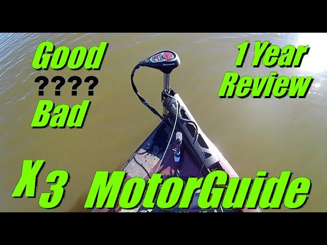 MotorGuide X3 Trolling Motor 1 Year Review Features & Water Test