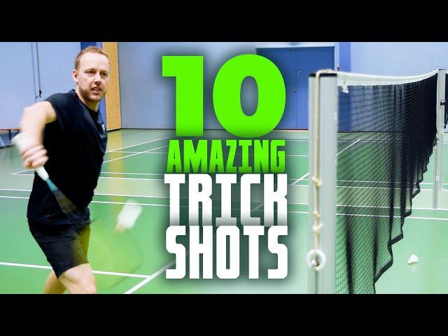 10 Amazing Badminton Trickshots - Made By A World Champion