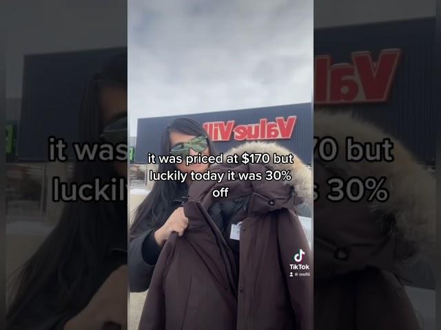 $1300 Canada goose jacket for $125 from the #thrift #thrifting #winnipeg #manitoba #thrifthaul