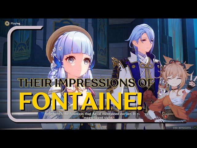 Fontaine Blows Ayaka & Yoimiya Away!