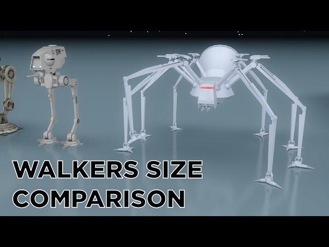 Star Wars Walkers Size Comparison | 3D