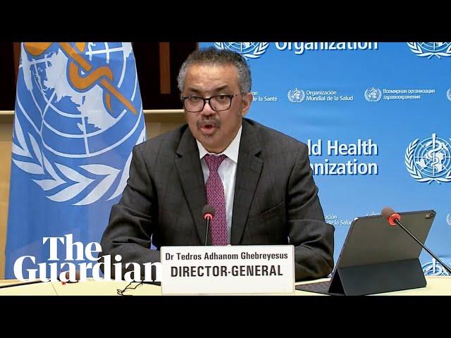 World Health Organization holds news conference on coronavirus pandemic – watch live