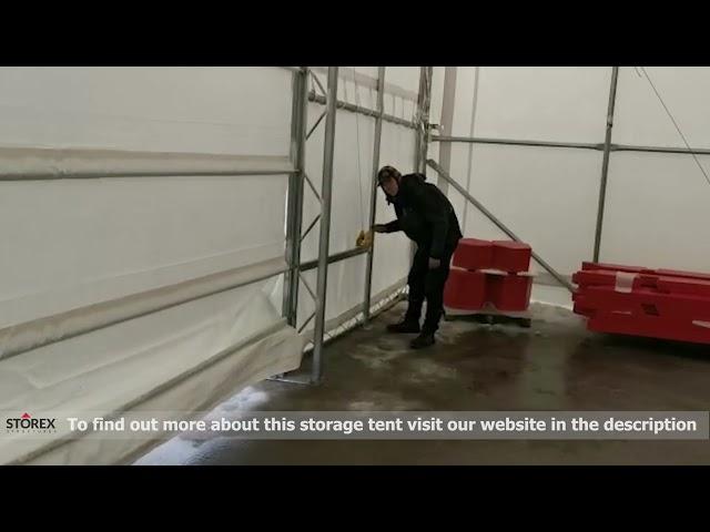 Storage Tent Modification for Wide Entrance by Storex