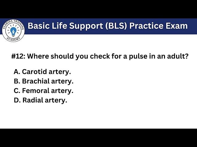 2024 Basic Life Support (BLS) Practice Exam