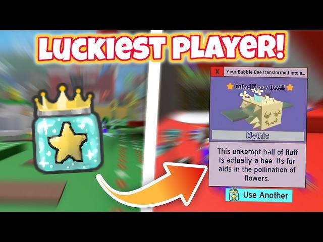 Reacting to the LUCKIEST Bee Swarm Players!