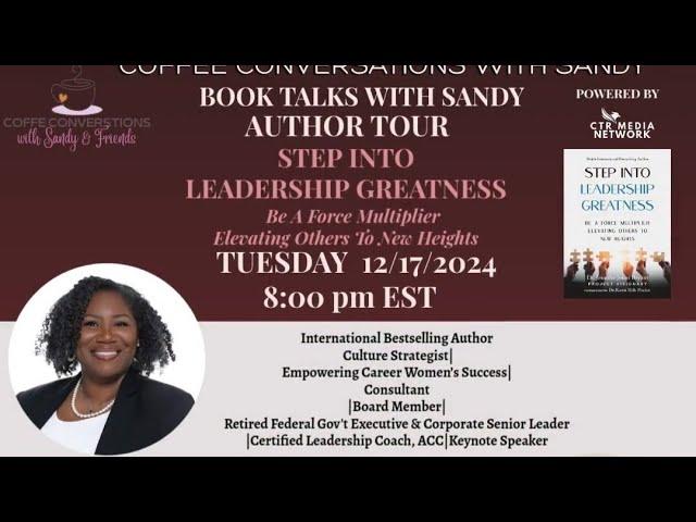 Coffee Conversations and Book Talks With Sandy Author Tour - Guest Author Dr. Jennifer Jones Bryant