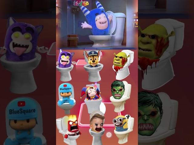 Minions Toilet, Spongebob Toilet, Sheriff Labrador Toilet, Blippi Toilet, Oddbods Toilet | Tiles Hop