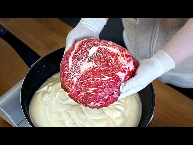 Boil steak with 3,200g of mayonnaise