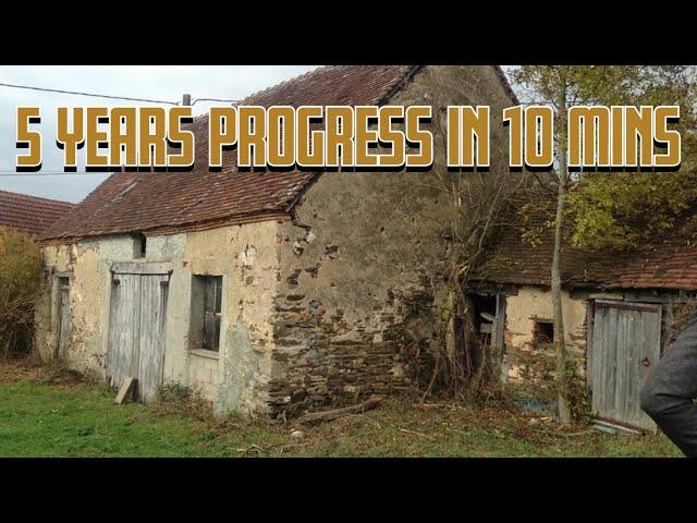 We spent our life savings on a derelict farmhouse | 5 years in 10 mins