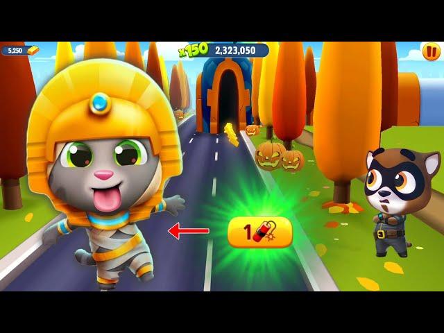 Talking Tom Gold Run Gameplay - Mummy Tom vs Mummy Raccoon - Full Screen Android Ep2