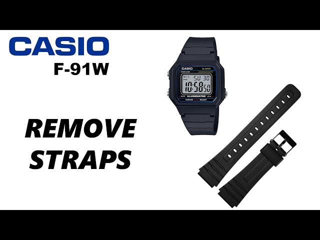 How To Remove /Change Straps On Casio F 91W