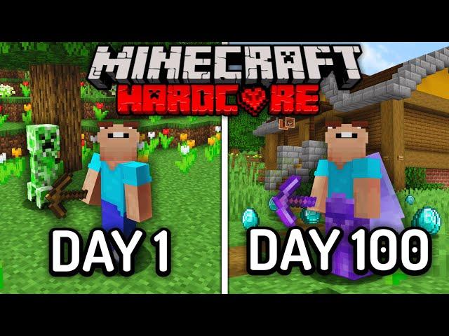 I Survived 100 Days in Hardcore Minecraft... Here's What Happened