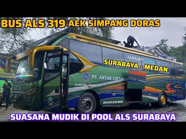 Suasana Mudik Belum Terasa  Bus ALS 319 Berangkat Menuju Medan