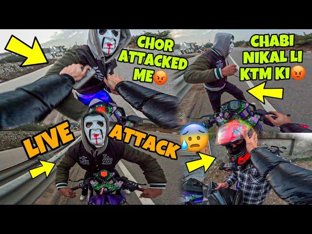 Chor Attack On Me Bike | Chabi Nikal li KTM ki | Live Attack Captured Preparation for Ladakh Ride