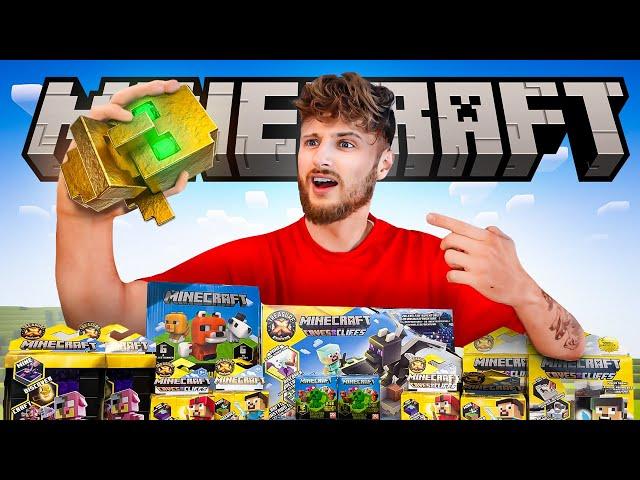 Unboxing 100 Mystery Minecraft Toys *Ultra Rare*