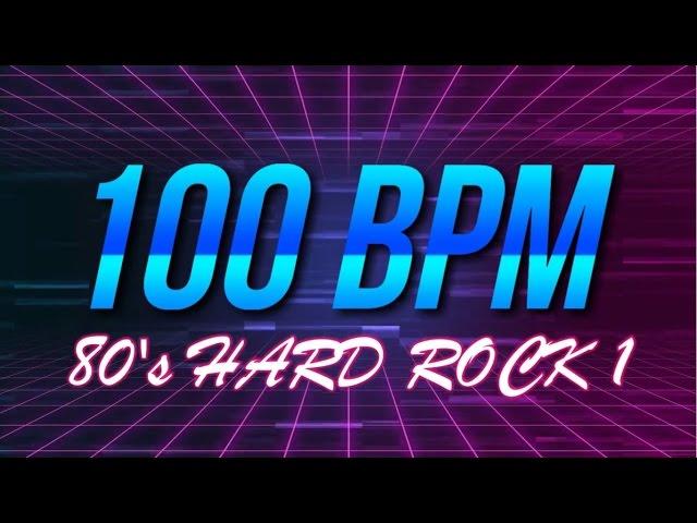 100 BPM - 80's Hard Rock - 4/4 Drum Track - Metronome - Drum Beat