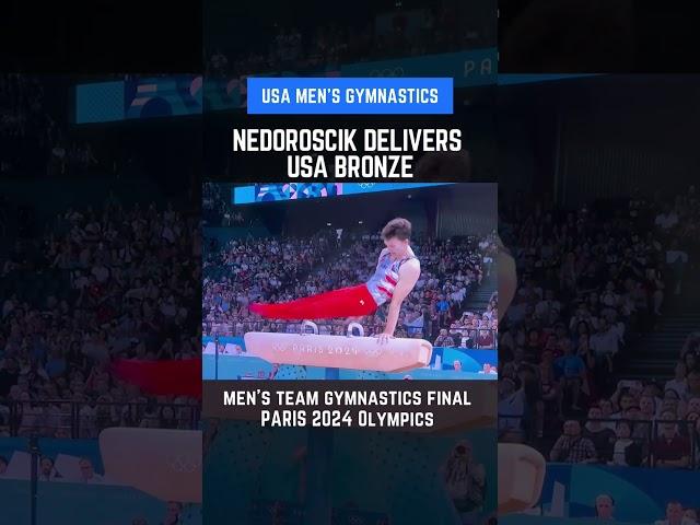 Bronze for #teamusa and #usagym after #Nedoroscik delivers on #pommel #mensgymnastics #usa