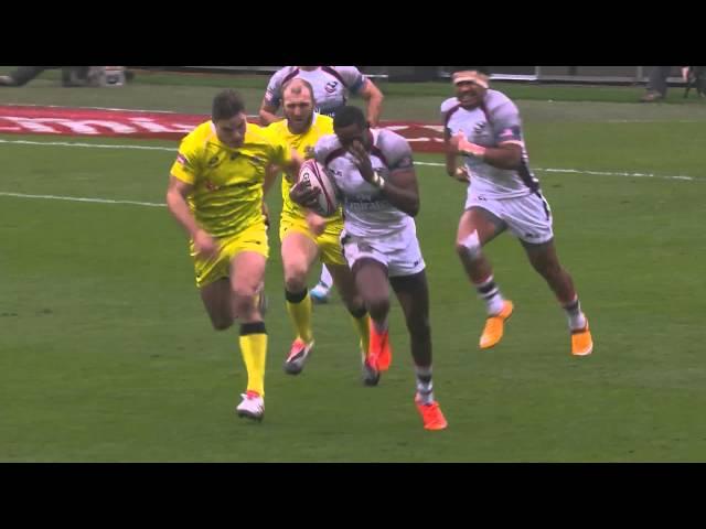 Perry Baker SPRINTS to full-length try for USA