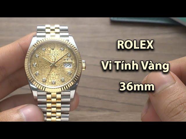 Review đồng hồ Rolex Datejust 126233 Vi Tính Vàng | 36mm