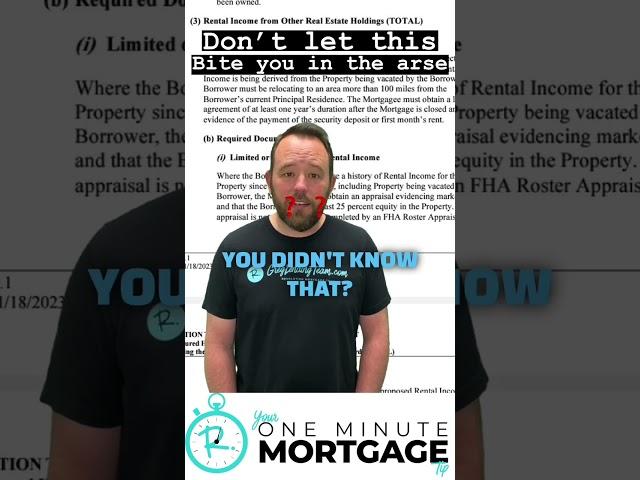 FHA 100 mile rule