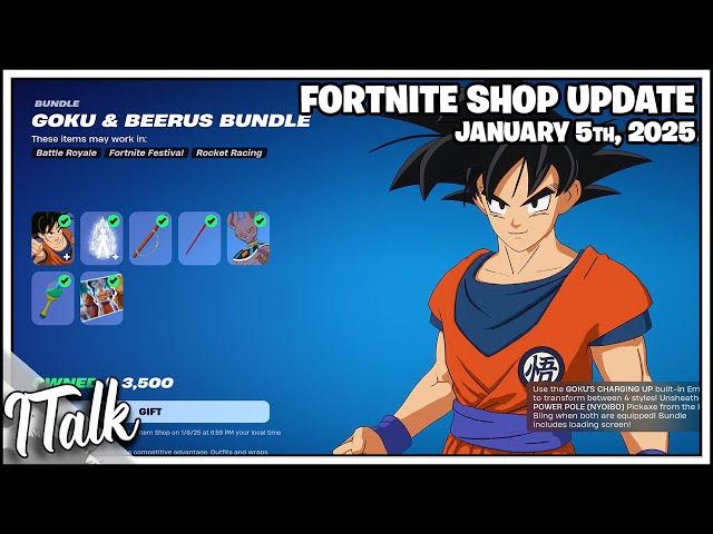 DRAGON BALL IS BACK! NEW SKIN, GLIDER RETURN! Fortnite Item Shop [January 5th, 2025]