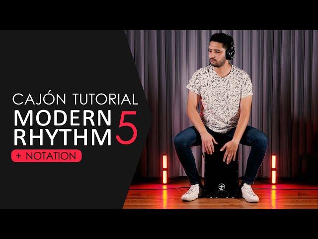 How to play funky groove with cajon? (Rhythm 5) #funk #cajon #notation #tutorial