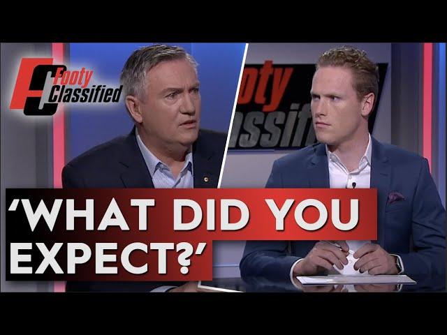 Eddie and Sam McClure clash over reporting of Jack Steven saga - Footy Classified | Footy on Nine