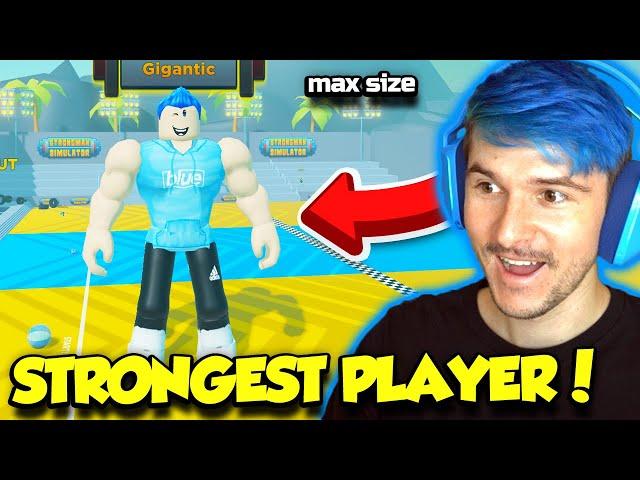 Becoming The STRONGEST PLAYER EVER In Strongman Simulator! (Roblox)