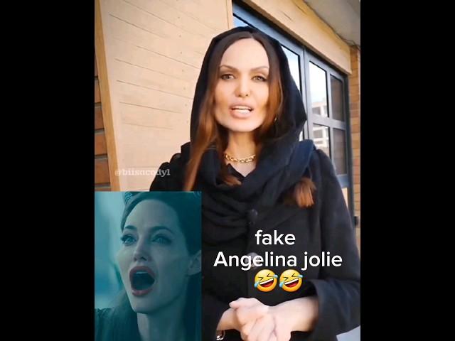 بدل آنجلینا جولی  fake Angelina jolie #خنده #funny