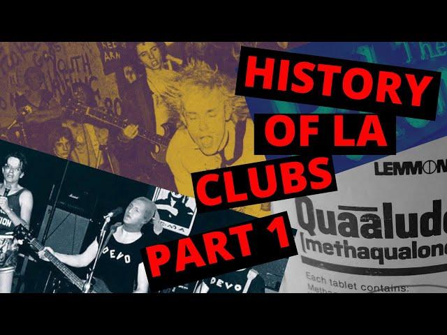 History Of LA's Live Music Clubs Part #:1.  1964-2025.