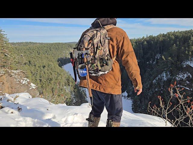 Canadian wilderness. the great outdoors. baron canyon and cooking food at the cabin