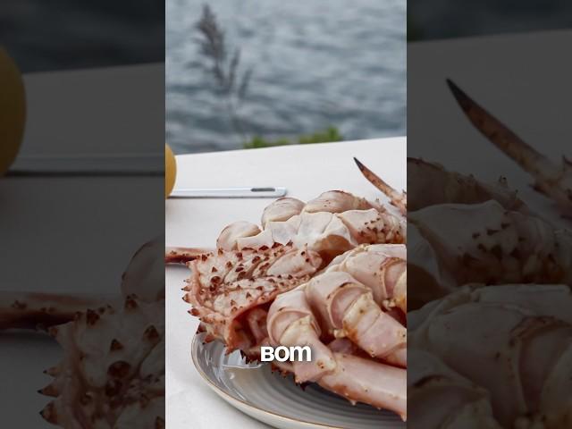 КРАСНАЯ ИКРА В КРАБЕ? #морепродукты #море #гребешок #краб #москва #владивосток #россия