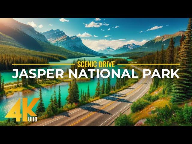 Exploring Incredible Landscapes of Jasper National Park, Canada - 4K Scenic Drive Video with Music