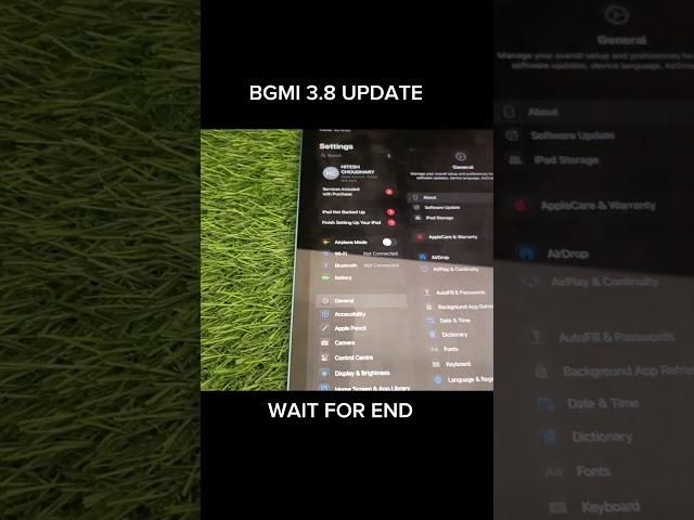 IOS 18.5 BGMI Test | iPad 10 Gen Bgmi Test | iPad Bgmi Test