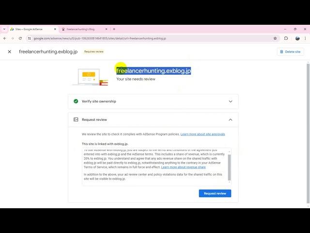 Blogspot Tubes : How To Adsense Approval Request New Blog Site {freelancerhunting.exblog.jp}