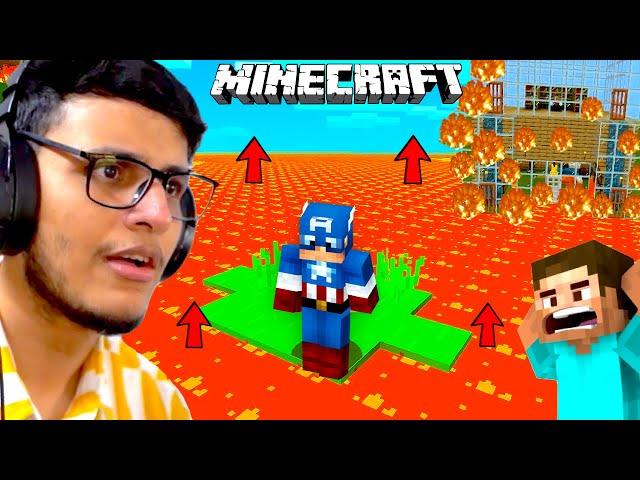 Minecraft But Lava Rises Every 15 Seconds in My World *Bawandar Aa Gaya*