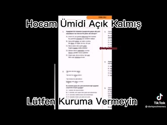 Online ders mikrofon açık kalma olayı (ümidi)