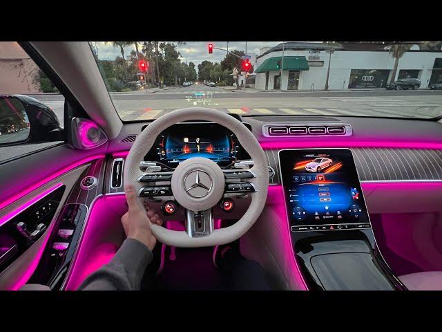 NEW 802 HP V8 Mercedes S63 AMG E-Performance FIRST DRIVE! Interior Ambiente Review