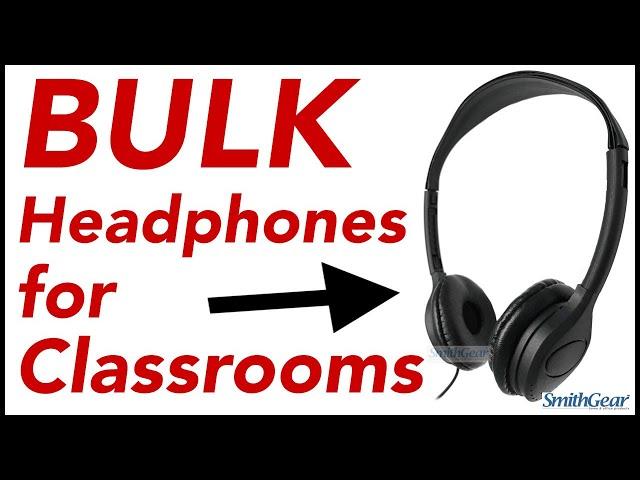 SmithGear Bulk Classroom Headphones for Schools