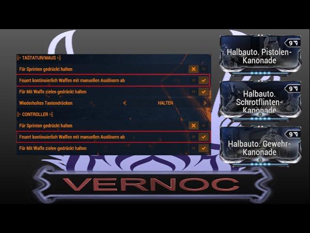 [Warframe] Neue Einstellungen, Kanonade-Mods und das Ende von Schussmakros